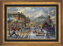 Load image into Gallery viewer, Disney Mickey and Minnie Candy Cane Express - Limited Edition Canvas (SN - Standard Numbered)