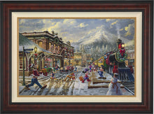 Load image into Gallery viewer, Disney Mickey and Minnie Candy Cane Express - Limited Edition Canvas (SN - Standard Numbered)