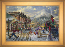 Load image into Gallery viewer, Disney Mickey and Minnie Candy Cane Express - Limited Edition Canvas (SN - Standard Numbered)