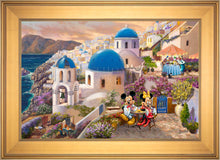 Load image into Gallery viewer, Disney Mickey and Minnie in Greece - Limited Edition Canvas (SN - Standard Numbered) - Art Of Entertainment