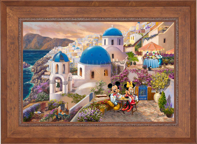 Disney Mickey and Minnie in Greece - Limited Edition Canvas (SN - Standard Numbered) - Art Of Entertainment