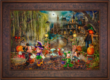 Load image into Gallery viewer, Disney Mickey and Minnie Halloween Fun - Limited Edition Canvas (JE - Jewel Edition)