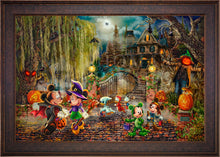 Load image into Gallery viewer, Disney Mickey and Minnie Halloween Fun - Limited Edition Canvas (JE - Jewel Edition)