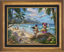 Load image into Gallery viewer, Mickey and Minnie in Hawaii - Limited Edition Canvas (JE - Jewel Edition) - ArtOfEntertainment.com