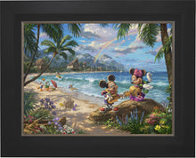 Load image into Gallery viewer, Mickey and Minnie in Hawaii - Limited Edition Canvas (JE - Jewel Edition) - ArtOfEntertainment.com