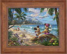 Load image into Gallery viewer, Mickey and Minnie in Hawaii - Limited Edition Canvas (JE - Jewel Edition) - ArtOfEntertainment.com
