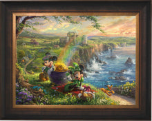 Load image into Gallery viewer, Disney Mickey and Minnie in Ireland - Limited Edition Canvas (JE - Jewel Edition)