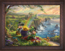 Load image into Gallery viewer, Disney Mickey and Minnie in Ireland - Limited Edition Canvas (JE - Jewel Edition)