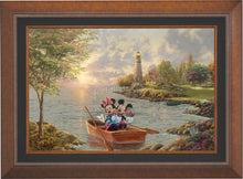 Load image into Gallery viewer, Mickey and Minnie Lighthouse Cove - Limited Edition Canvas (JE - Jewel Edition) - ArtOfEntertainment.com