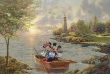 Load image into Gallery viewer, Disney Mickey and Minnie Lighthouse Cove - 11" x 14" Standard Art Prints - Art Of Entertainment