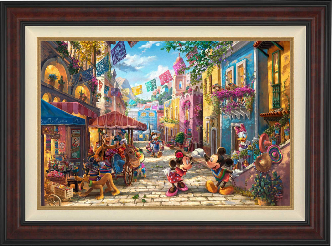 Disney Mickey and Minnie in Mexico - Limited Edition Canvas (SN - Standard Numbered) - Art Of Entertainment