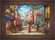 Load image into Gallery viewer, Disney Mickey and Minnie in Mexico - Limited Edition Canvas (JE - Jewel Edition) - Art Of Entertainment