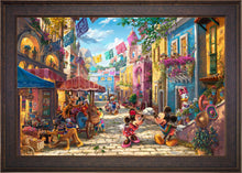 Load image into Gallery viewer, Disney Mickey and Minnie in Mexico - Limited Edition Canvas (JE - Jewel Edition) - Art Of Entertainment