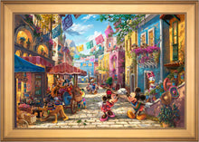 Load image into Gallery viewer, Disney Mickey and Minnie in Mexico - Limited Edition Canvas (JE - Jewel Edition) - Art Of Entertainment