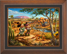 Load image into Gallery viewer, Mickey and Minnie in the Outback - Limited Edition Canvas (SN - Standard Numbered) - ArtOfEntertainment.com