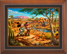 Load image into Gallery viewer, Disney Mickey and Minnie in the Outback - Limited Edition Canvas (JE - Jewel Edition)