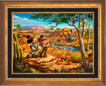 Load image into Gallery viewer, Disney Mickey and Minnie in the Outback - Limited Edition Canvas (JE - Jewel Edition)