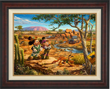 Load image into Gallery viewer, Mickey and Minnie in the Outback - Limited Edition Canvas (SN - Standard Numbered) - ArtOfEntertainment.com