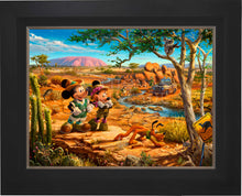 Load image into Gallery viewer, Disney Mickey and Minnie in the Outback - Limited Edition Canvas (JE - Jewel Edition)