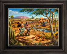 Load image into Gallery viewer, Mickey and Minnie in the Outback - Limited Edition Canvas (SN - Standard Numbered) - ArtOfEntertainment.com