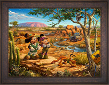 Load image into Gallery viewer, Mickey and Minnie in the Outback - Limited Edition Canvas (SN - Standard Numbered) - ArtOfEntertainment.com