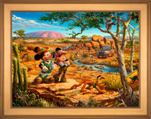 Load image into Gallery viewer, Disney Mickey and Minnie in the Outback - Limited Edition Canvas (JE - Jewel Edition)