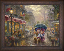 Load image into Gallery viewer, Mickey and Minnie in Paris - Limited Edition Canvas (SN - Standard Numbered) - ArtOfEntertainment.com