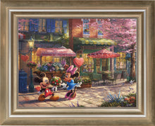 Load image into Gallery viewer, Mickey and Minnie - Sweetheart Café - Limited Edition Canvas (SN - Standard Numbered) - ArtOfEntertainment.com