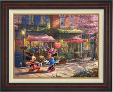 Load image into Gallery viewer, Mickey and Minnie - Sweetheart Café - Limited Edition Canvas (JE - Jewel Edition) - ArtOfEntertainment.com