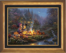 Load image into Gallery viewer, Mickey and Minnie Sweetheart Campfire - Limited Edition Canvas (SN - Standard Numbered) - ArtOfEntertainment.com