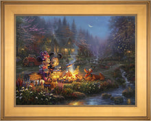 Load image into Gallery viewer, Mickey and Minnie Sweetheart Campfire - Limited Edition Canvas (SN - Standard Numbered) - ArtOfEntertainment.com