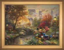 Load image into Gallery viewer, Mickey and Minnie - Sweetheart Central Park - Limited Edition Canvas (SN - Standard Numbered) - ArtOfEntertainment.com