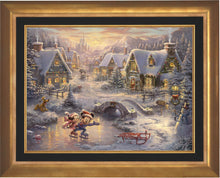 Load image into Gallery viewer, Mickey and Minnie - Sweetheart Holiday - Limited Edition Canvas (SN - Standard Numbered) - ArtOfEntertainment.com