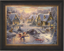 Load image into Gallery viewer, Mickey and Minnie - Sweetheart Holiday - Limited Edition Canvas (SN - Standard Numbered) - ArtOfEntertainment.com