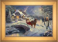 Load image into Gallery viewer, Mickey and Minnie Evening Sleigh Ride - Limited Edition Canvas (SN - Standard Numbered) - ArtOfEntertainment.com