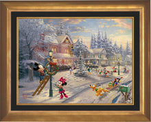 Load image into Gallery viewer, Mickey's Victorian Christmas - Limited Edition Canvas (JE - Jewel Edition) - ArtOfEntertainment.com
