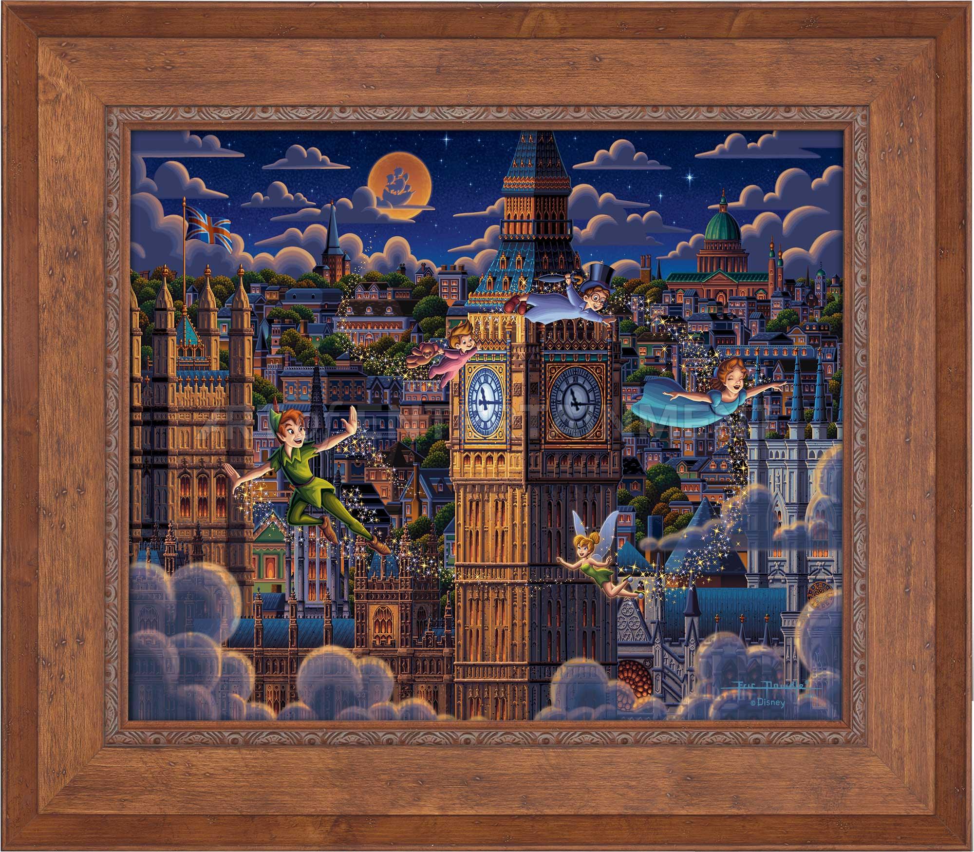 Peter Pan Learning to Fly - Limited Edition Canvas (SN - Standard Numbered) - Art Of Entertainment