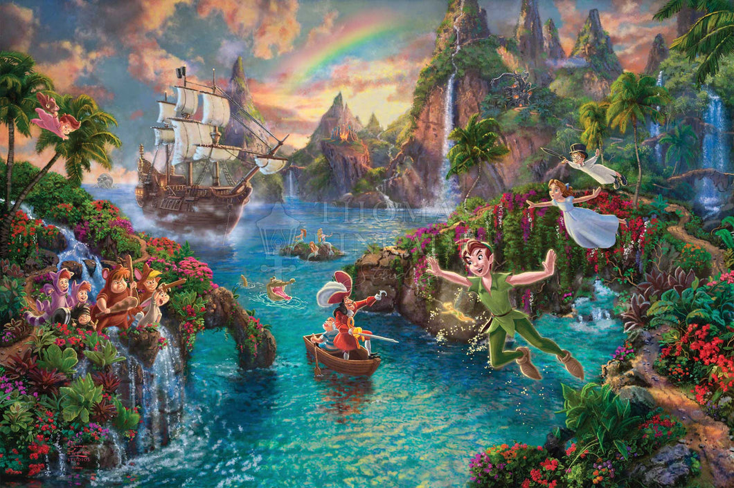 Peter Pan's Never Land - Limited Edition Canvas - SN - (Unframed)