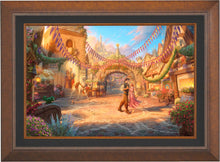 Load image into Gallery viewer, Rapunzel Dancing in the Sunlit Courtyard - Limited Edition Canvas (JE - Jewel Edition) - ArtOfEntertainment.com