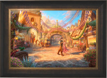 Load image into Gallery viewer, Rapunzel Dancing in the Sunlit Courtyard - Limited Edition Canvas (SN - Standard Numbered) - ArtOfEntertainment.com
