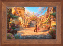Load image into Gallery viewer, Rapunzel Dancing in the Sunlit Courtyard - Limited Edition Canvas (SN - Standard Numbered) - ArtOfEntertainment.com