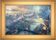 Load image into Gallery viewer, Tinker Bell and Peter Pan Fly to Never Land - Limited Edition Canvas (SN - Standard Numbered) - ArtOfEntertainment.com