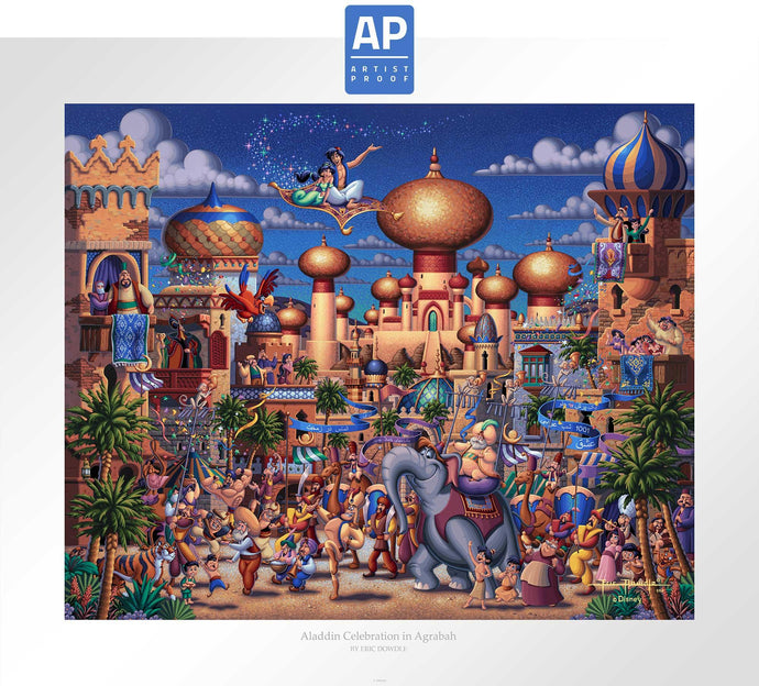 Aladdin - Celebration in Agrabah - Limited Edition Paper (AP - Artist Proof) - Art Of Entertainment