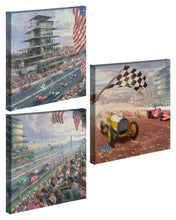 Load image into Gallery viewer, Indy 500 (Set of 3) - 14 x 14 Gallery Wrapped Canvas - 14" x 14" Gallery Wrapped Canvas - ArtOfEntertainment.com