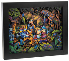 Load image into Gallery viewer, Mickey and Friends Exploring the Jungle - 13" x 16" Stratascape - Art Of Entertainment