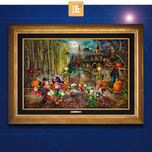 Load image into Gallery viewer, Disney Mickey and Minnie Halloween Fun - Limited Edition Canvas (JE - Jewel Edition)