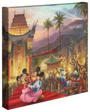Load image into Gallery viewer, Mickey and Minnie in Hollywood - 14" x 14" Gallery Wrapped Canvas 87907