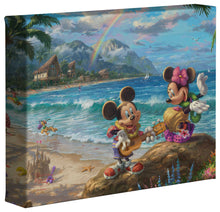 Load image into Gallery viewer, Mickey and Minnie in Hawaii - Gallery Wrapped Canvas