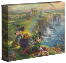 Load image into Gallery viewer, Mickey and Minnie in Ireland - Gallery Wrapped Canvas