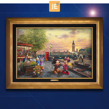 Load image into Gallery viewer, Disney Mickey and Minnie in London - Limited Edition Canvas (JE - Jewel Edition)